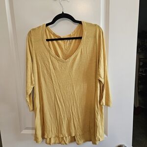 Westport Mustard V-Neck Tunic